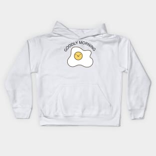 "Goodly Morning", early birds have a good morning at the sunrise Kids Hoodie